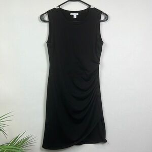 Nine West Dress Cinch Waist Bodycon Sleeveless XS Black